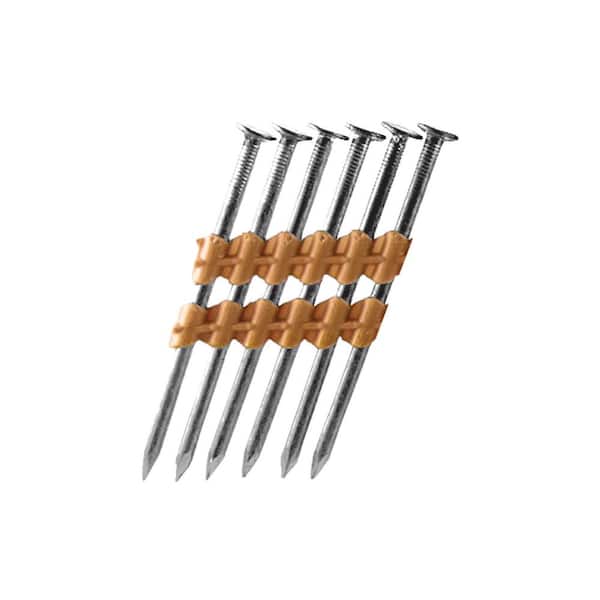 HUTTIG-GRIP 3 in. x 0.120-Gauge 21-Degree Plastic Strip Bright Smooth Shank (4000 Per Box)