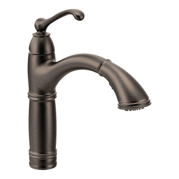MOEN Brantford Single Handle Pull Out Sprayer Kitchen Faucet with Reflex and Power Clean in Oil Rubbed Bronze