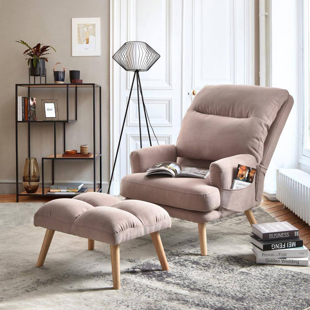 grey pink chair