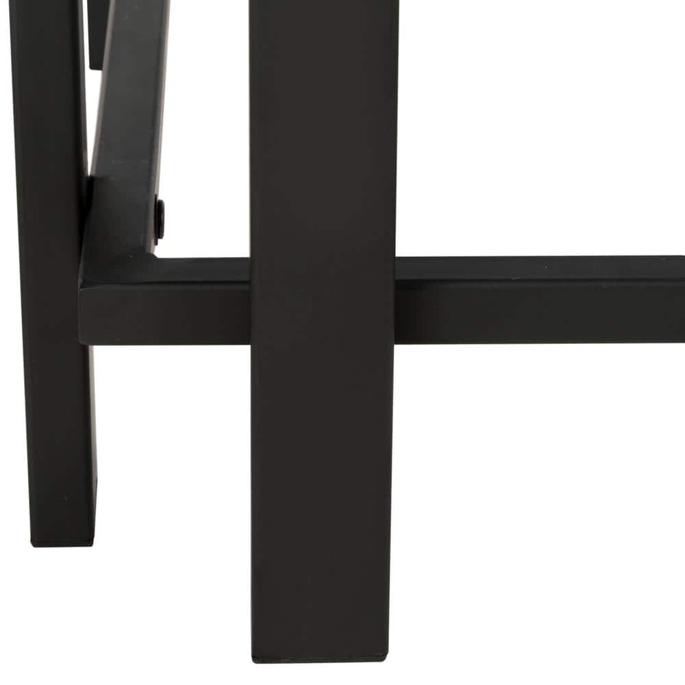 Oliver 43'' Dark Grey and Black Rectangular Wood Coffee Table