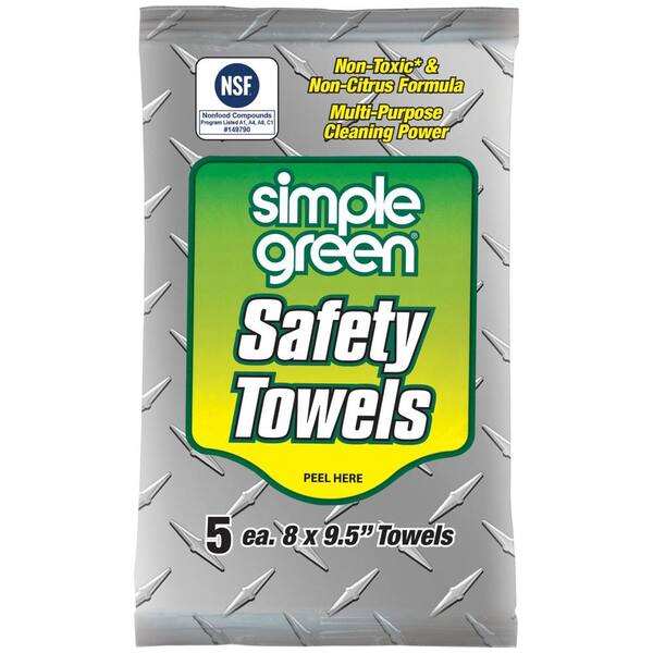 Simple Green Safety Towels (5-Count) (Case of 50)