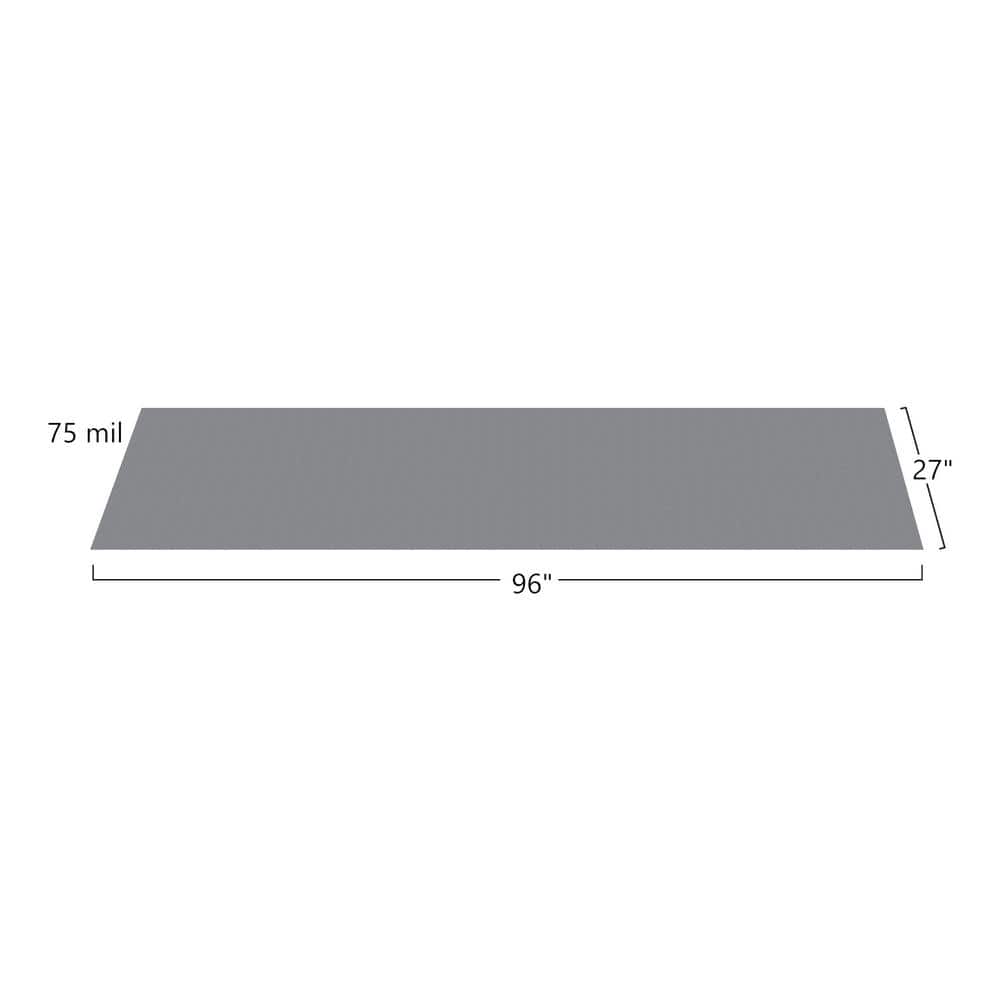Slate Grey 27" x 96" Vinyl Garage Floor Runner