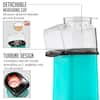 OVENTE Hot Air Popcorn Maker 16-Cup Capacity with Detachable Measuring Cup,  Turquoise, PM11T 