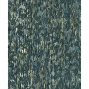 Gilded Plume Teal Wallpaper Roll