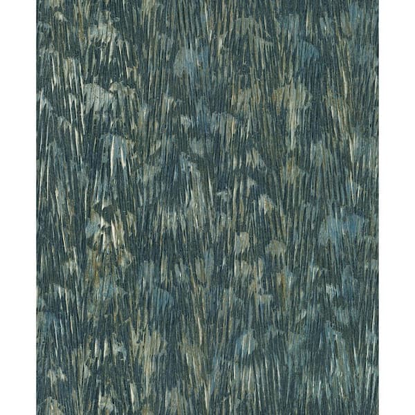 York Wallcoverings Gilded Plume Teal Wallpaper Roll