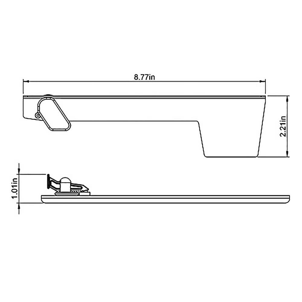 Red Aluminum Mailbox Flag Replacement Kit with Hardware