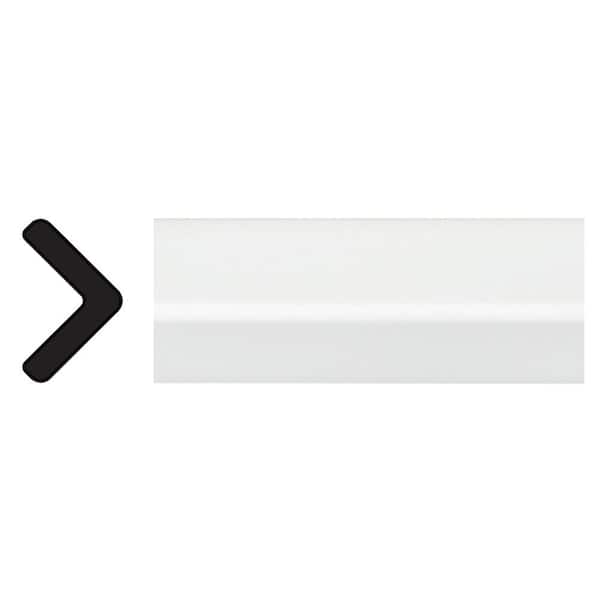 TRIMFINITY 1 in. D x 1 in. W x 96 in. Polystyrene Foam White Outside Corner Molding