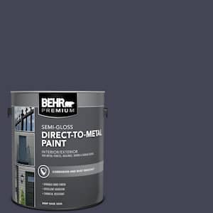 1 gal. #PPU15-19 Black Sapphire Semi-Gloss Direct to Metal Interior/Exterior Paint