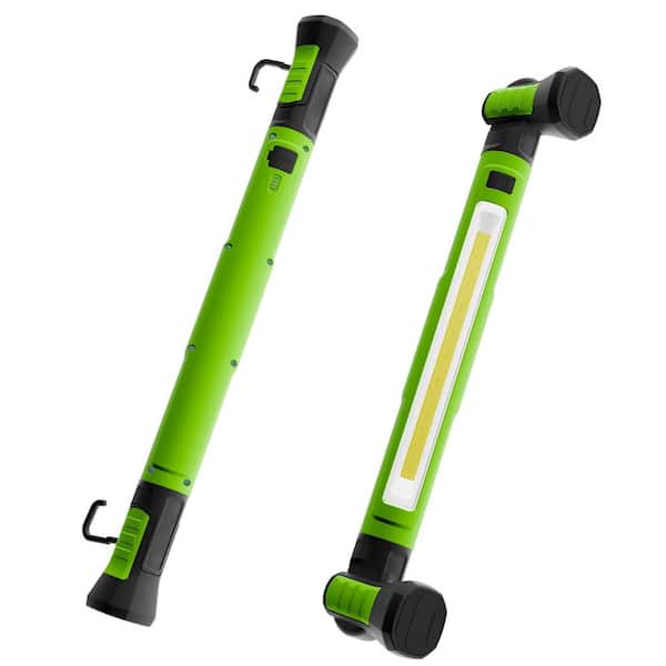 120V 3000LM Rechargeable LED Work Light Bar, 5200mAh Magnetic Mechanic Light for Garage, Workshop (1 Pack Green)