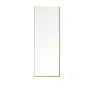 23.6 in. W x 64.9 in. H Rectangle Framed Modern Full-Length Mirror