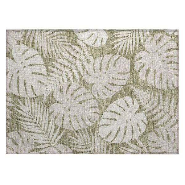Chantille Machine Washable Indoor/Outdoor Abstract ACN3009 Sage 2 ft. x 3 ft. Accent Rug