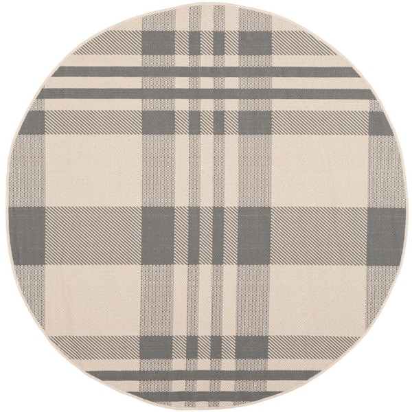 Black & Bone Plaid Outdoor Rug - Safavieh.com