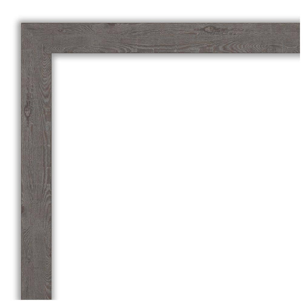 Rustic Gray Wood Framed Natural Corkboard 27" x 19"