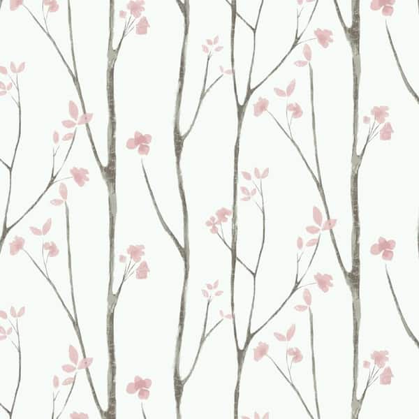 Pink Boho Floral Peel and Stick Contact Paper Self-Adhesive Removable Wallpaper Roll