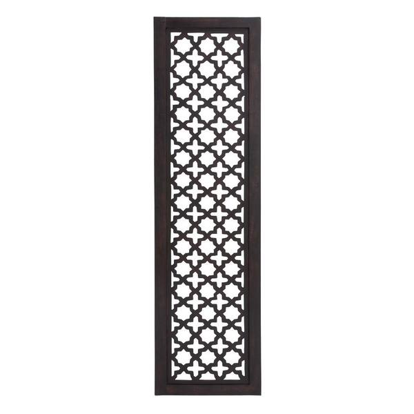 Litton Lane Wood Black Handmade Carved Geometric Wall Decor 34096 - The ...