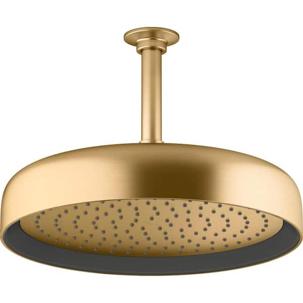 Kohler Statement 1 Spray Patterns With 175 Gpm 10 In Wall Mount Fixed Shower Head In Vibrant 2450