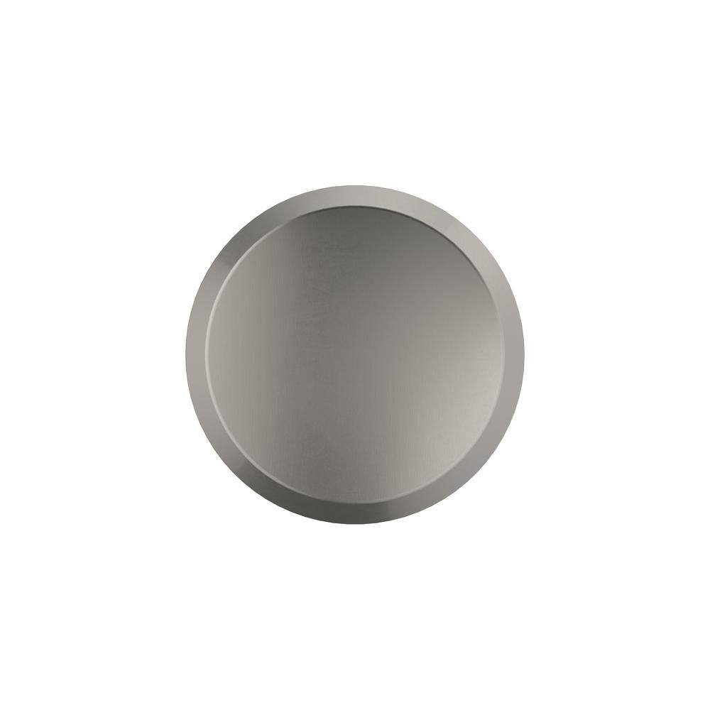 Satin Nickel Round Modern Cabinet Knob with Mounting Hardware