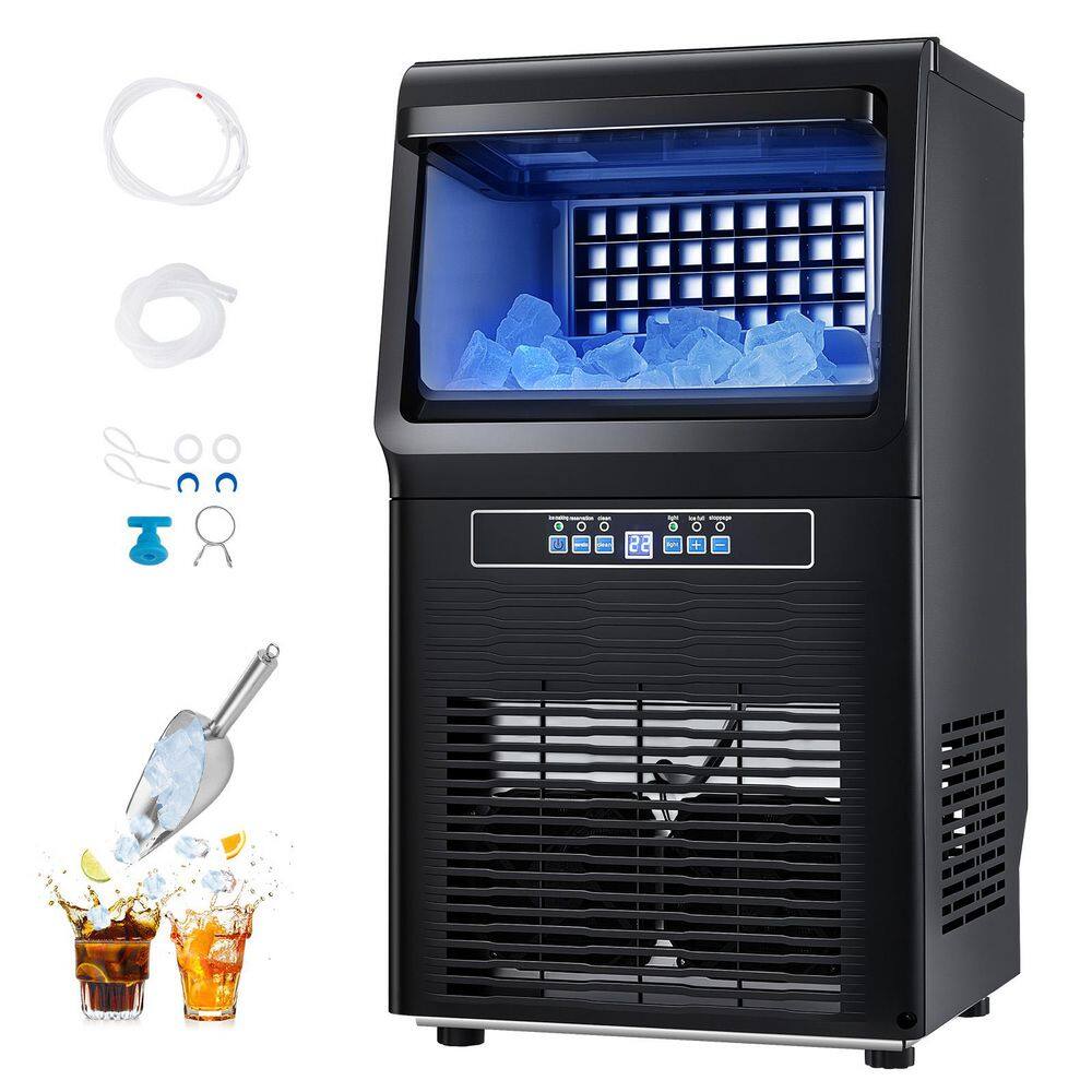 13.2 in. W Commercial Ice Maker Machine 80 lbs. /24H Full Size Cube/ 12 lbs. Storage Capacity Freestanding Silver price history on PriceWatchPro
