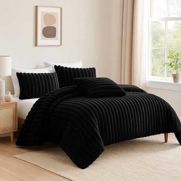 Sieno Black Queen Polyester Comforter Set