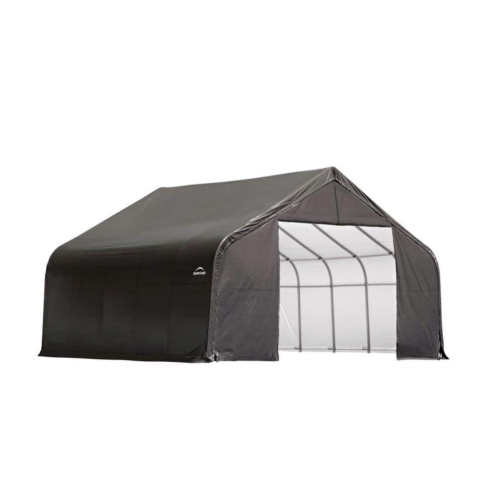 ShelterLogic 28 Ft. W X 20 Ft. D X 20 Ft. H Steel And Polyethylene ...