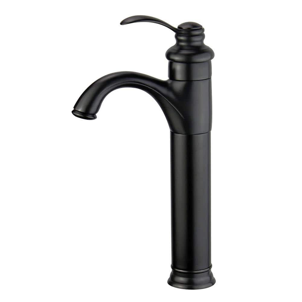 Madrid Single Hole Single-Handle Bathroom Faucet with Overflow Drain in New Black price history on PriceWatchPro