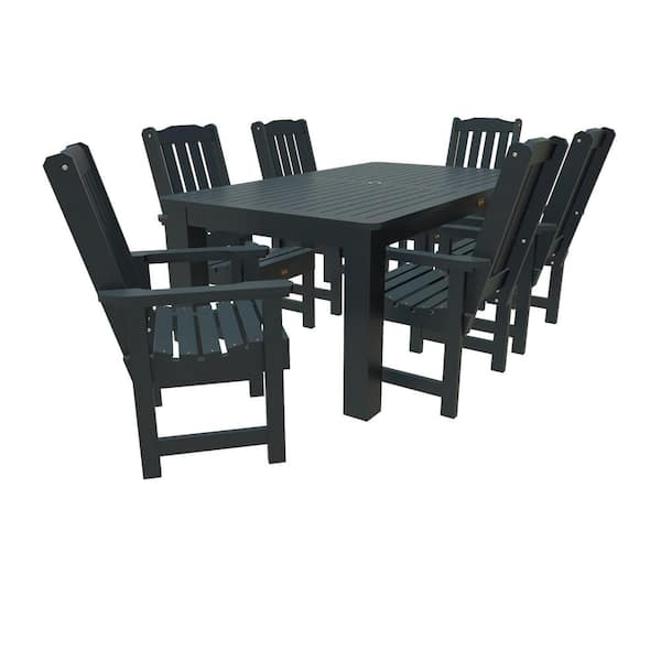 Highwood Springville 7-Pieces Recycled Plastic Outdoor Dining Set