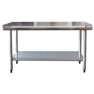 48 in. Stainless Steel Catering Prep Table with Low Worktop