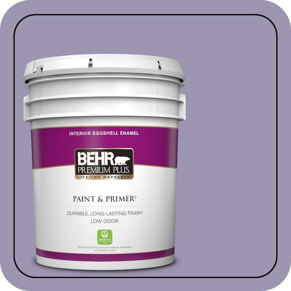 BEHR PREMIUM PLUS 5 gal. #S570-4 Night Music Eggshell Enamel Low Odor Interior Paint & Primer
