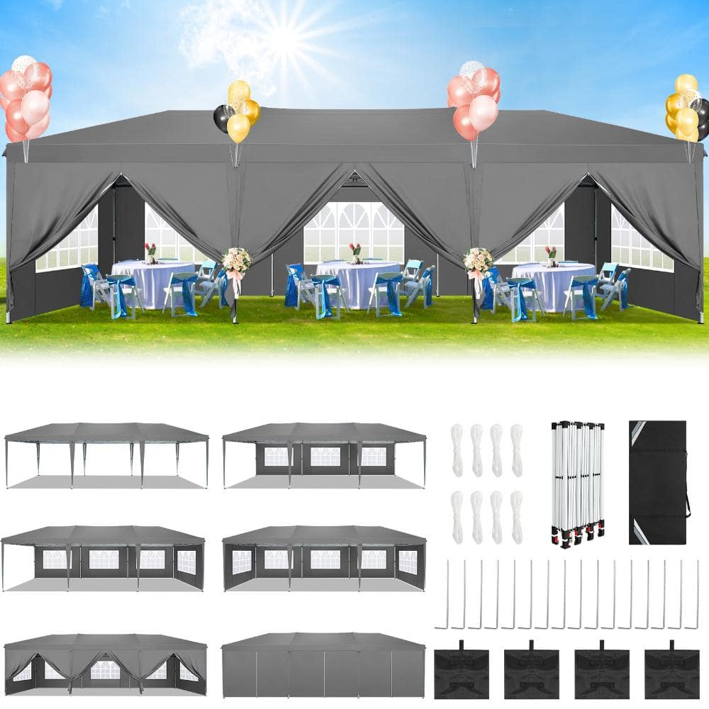 10x30 Canopy Party Tent with 8 Sidewalls,Waterproof UPF 50+ 0utdoor Wedding Event Tents price history on PriceWatchPro
