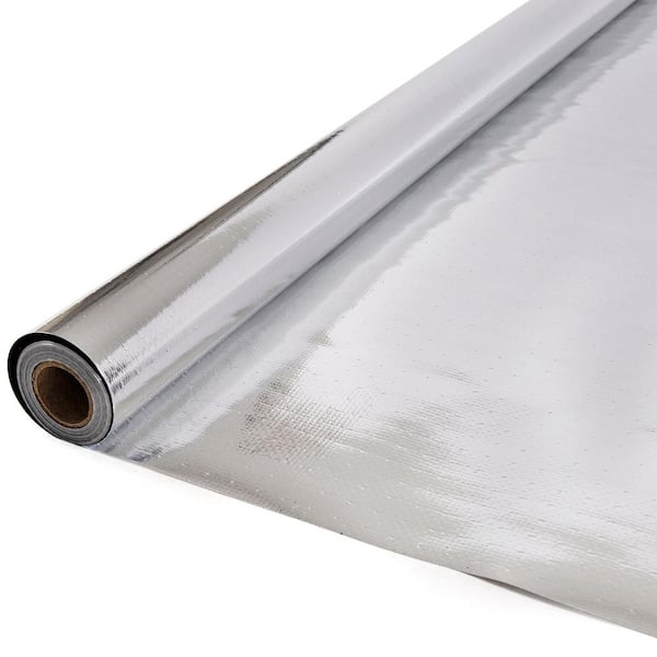Wellco 48 in. x 25 ft. Double-Sided Aluminum Film Woven Fabric