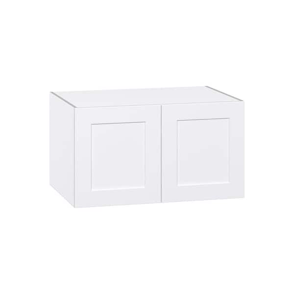 J COLLECTION Roseland 36 in. W x 24 in. D x 20 in. H Assembled Shaker Wall Bridge Kitchen Cabinet in Warm White