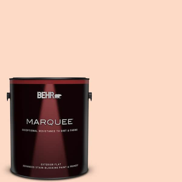 BEHR MARQUEE 1 gal. #P190-1 Fire Mist Flat Exterior Paint & Primer