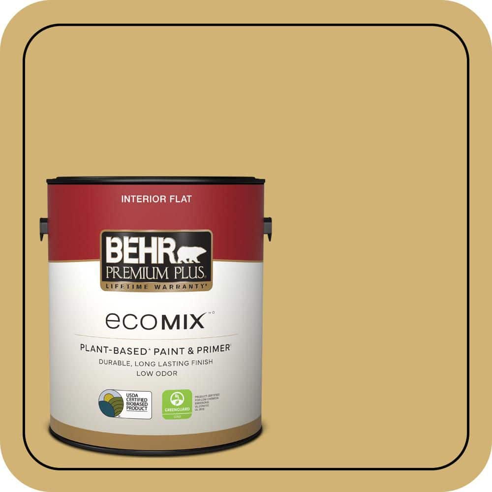 1 gal. #M320-5 Dried Chamomile Flat EcoMix Plant-Based Interior Paint & Primer price history on PriceWatchPro