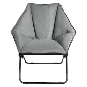 Oversized Foldable Outdoor Lounge Chair with Sturdy Iron Frame