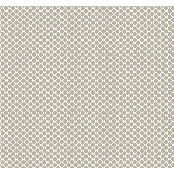 York Wallcoverings Solarium Geo Taupe Spray and Stick Roll (Covers 60.75 sq. ft.)