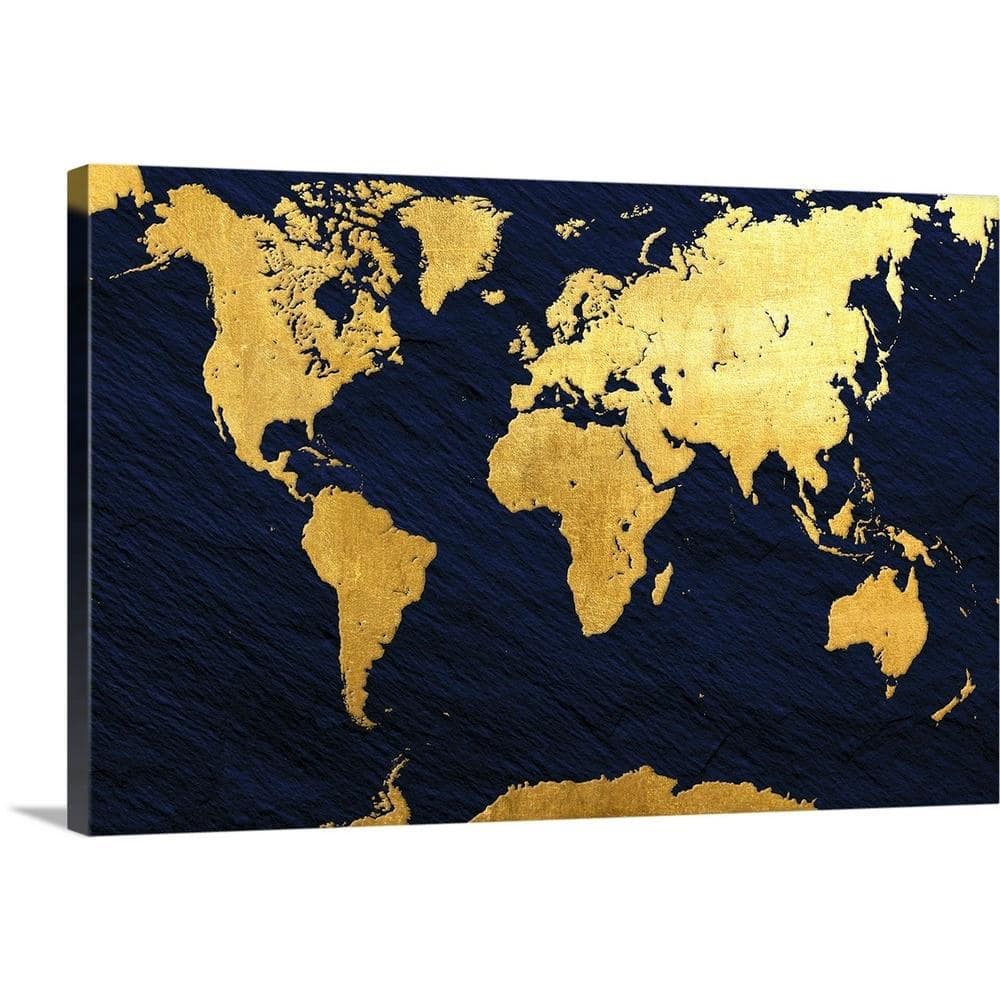 One Piece Grand Line World Map Gift For Fans Decor Poster Canvas