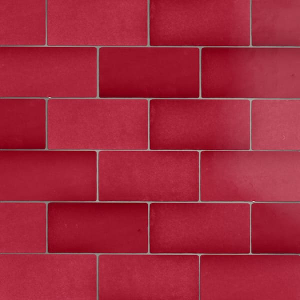 Antic Special Red Moon 3 in. x 6 in. Ceramic Wall Tile (4.16 sq. ft./Case)