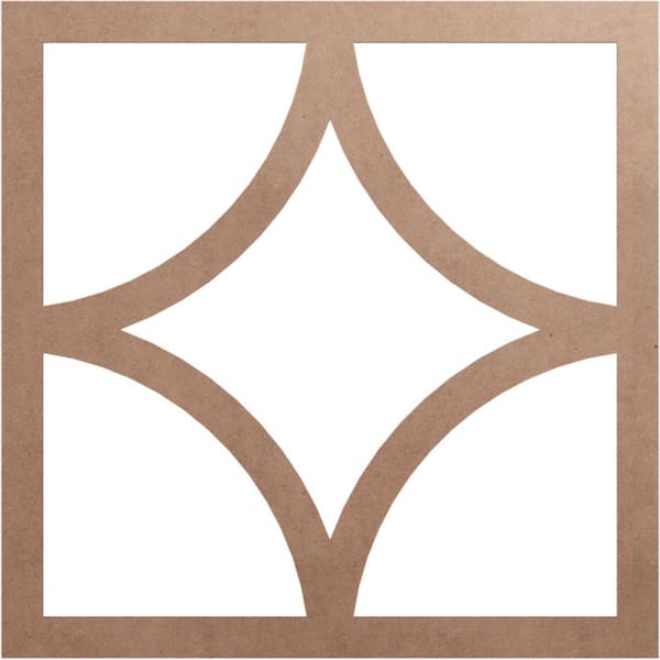Ekena Millwork 0.375 in. x 40 in. x 40 in. Wood Medallion Moulding