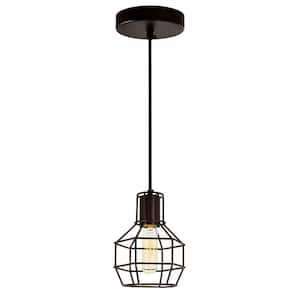 Secure 1 Light Down Mini Pendant With Chocolate Finish