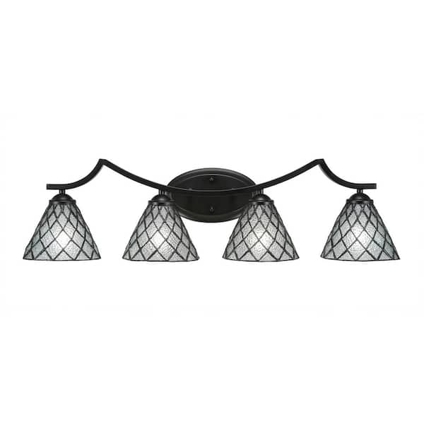 Unbranded Cleveland 8.5 in. 1-Light Matte Black Vanity Light