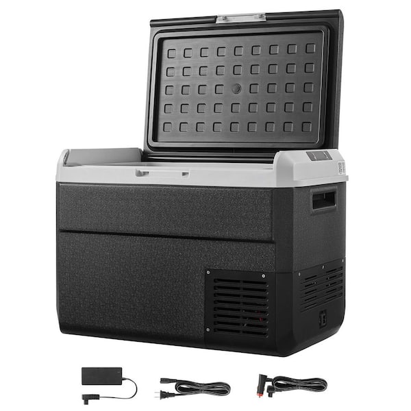 Refrigerator Capacity 0.97 cu. ft Car Refrigerator Outdoor Refrigerator adjustable temperature-4-68°F Black 2025 Update