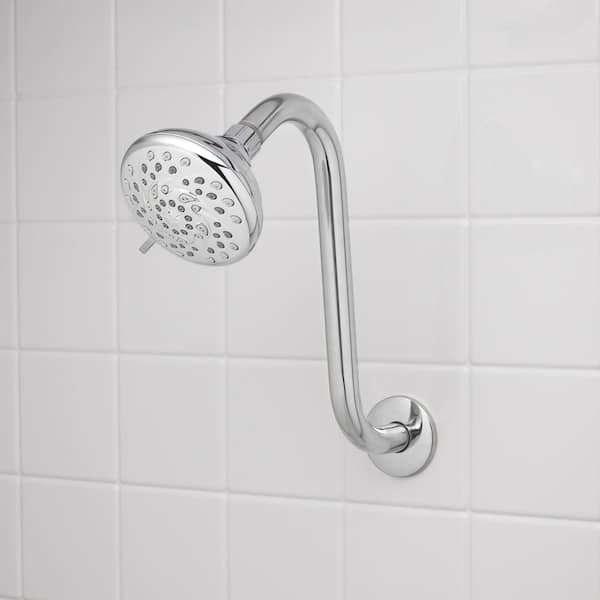 Glacier Bay 11 in. Shower Arm with Flexible Flange, Chrome 520 HD2480CP -  The Home Depot