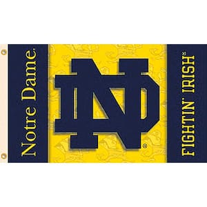 NCAA University of Notre Dame 3 ft. x 5 ft. Collegiate 2-Sided Flag with Grommets