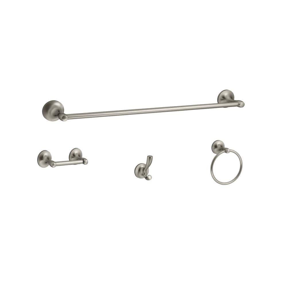 KOHLER Willamette 4-Piece Bathroom Hardware Set in Vibrant Brushed ...