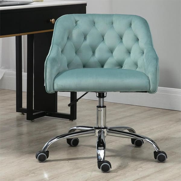 anpport Modern Swivel Shell Chair for Living Room, Mint Green Leisure office Chair