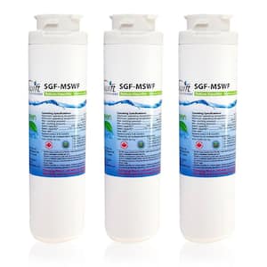 Compatible Refrigerator Water Filter for GE MSWF, MSWF3PK, EFF-6022A, (3-Pack)