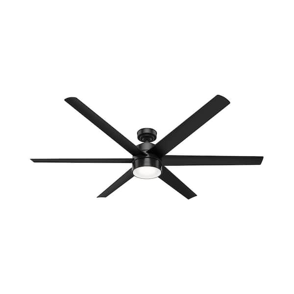 Hunter Solaria 72 In Integrated Led, Large Outdoor Ceiling Fans With Lights