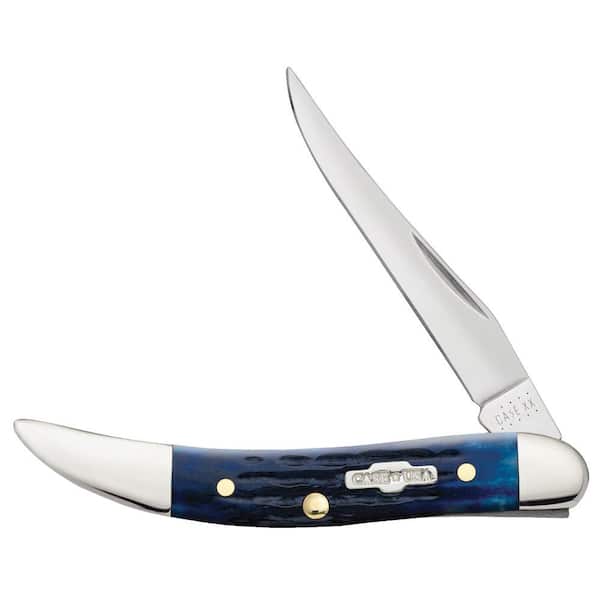 Blue Bone Rogers Corn Cob Jig Small Texas Toothpick Pocket Knife