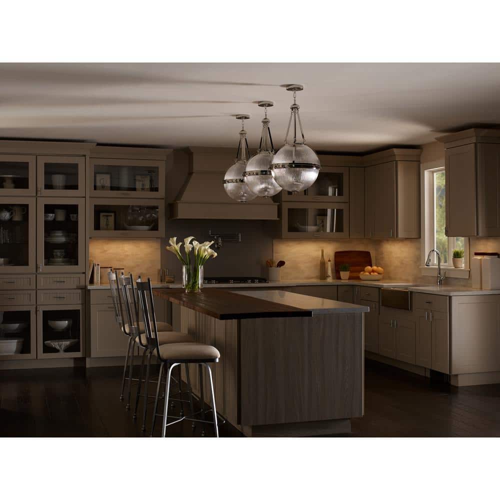 30" White LED Under Cabinet Light Bar with Adjustable Temperature
