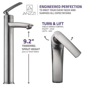 Fifth Single Hole Single-Handle Bathroom Faucet in Brushed Nickel